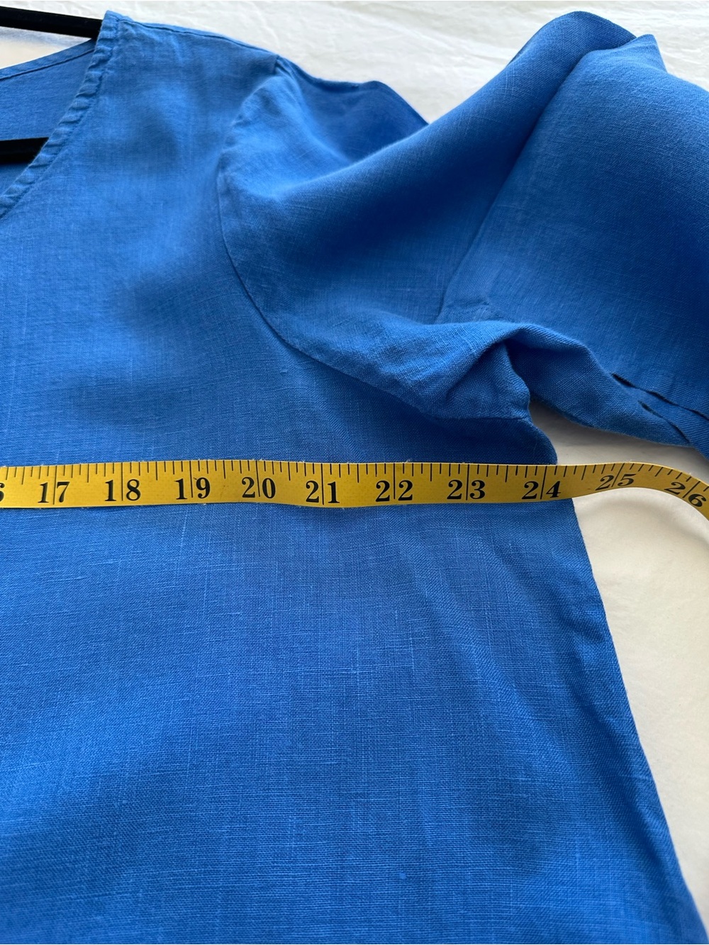 bryn Walker linen French blue dress, size large - Picture 7 of 15